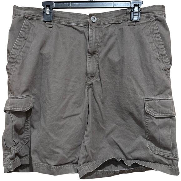 Columbia Shorts Men Size 38 Brown Cargo Omni Shade Sun Protection Hiking Cotton - Picture 1 of 8